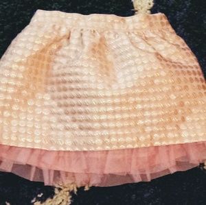 Children's Place Gold & Pink Skirt